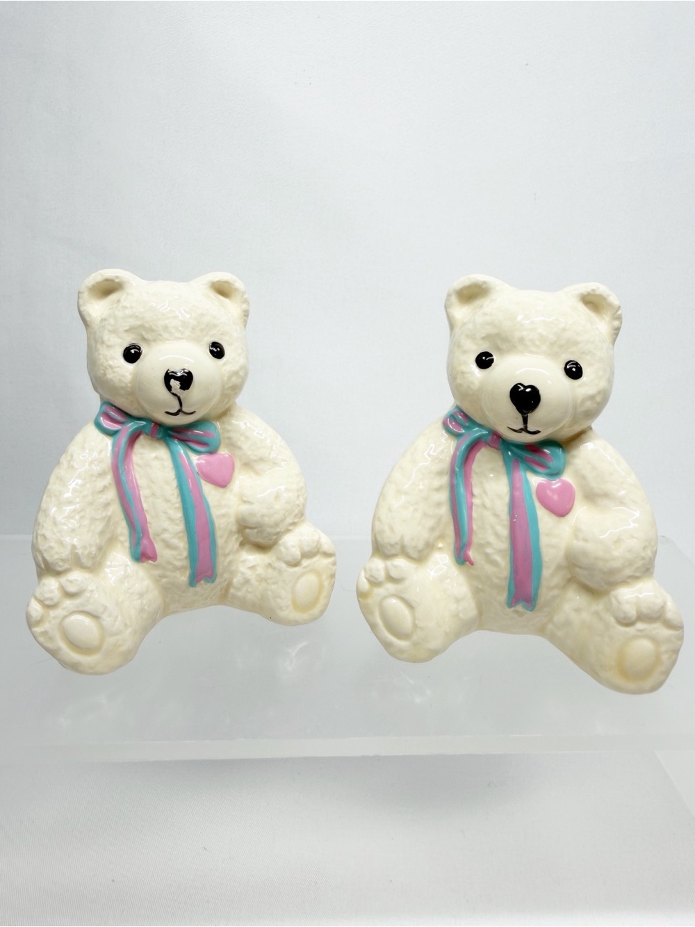 Vintage Teddy Bear Salt Pepper Shaker Set
